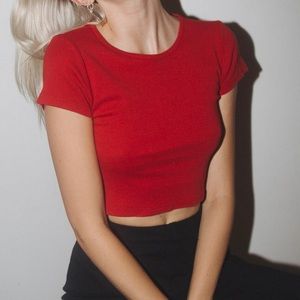 Brandy red Ashlyn top!